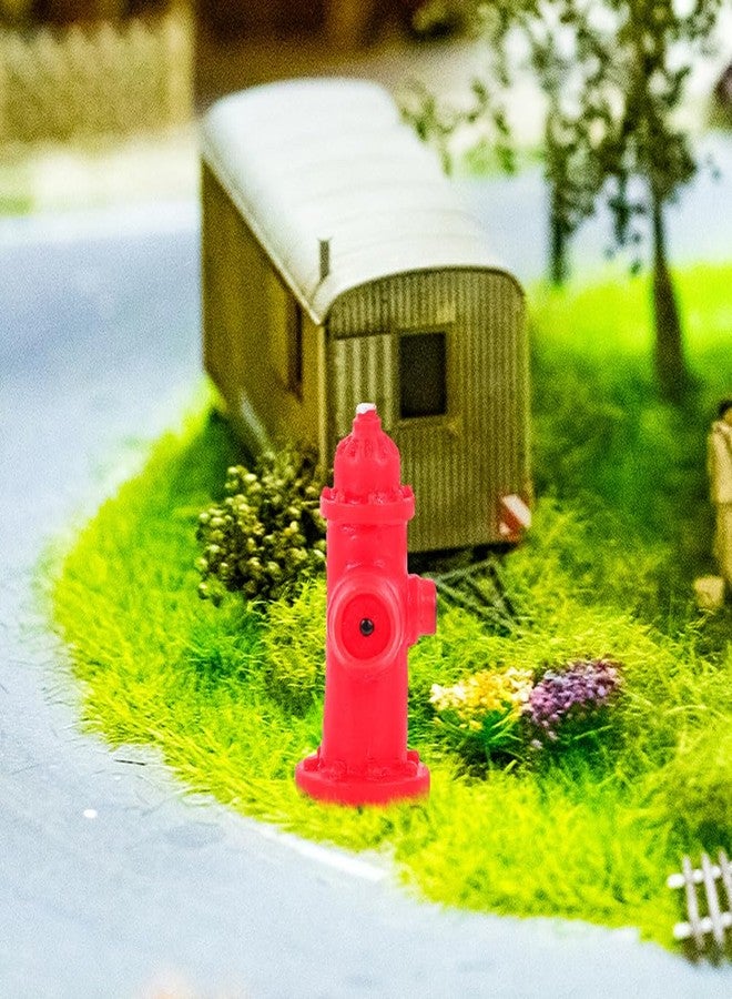 Yardwe Resin Fire Hydrant Model Set 12 Pieces Miniature Fire Hydrants for Dollhouse Fairy Garden Micro Landscape Outdoor D Cor 1.26 Inch - Image 2